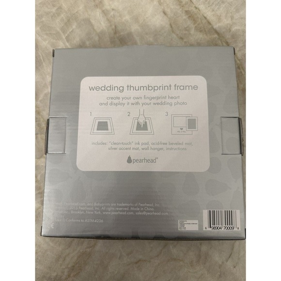 Mr. And Mrs. Wedding Thumbprint Photo Frame - Picture 2 of 2